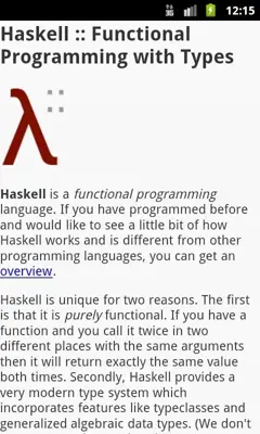 Haskell Programming android App screenshot 1